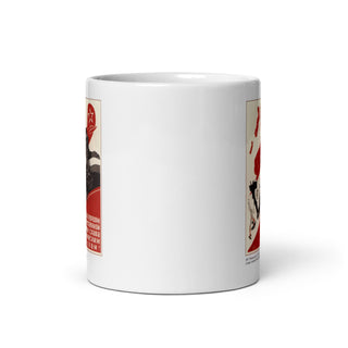 1941 Soviet Poster White glossy mug - Combat Miniatures