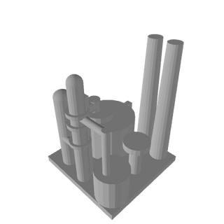 3D Printed Oil Refinery Marker (x10)