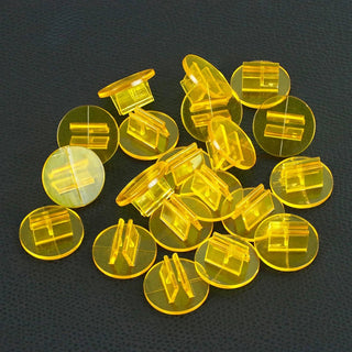 2mm Card Holder Colorful Transparent Plastic Stand 20pcs - Combat Miniatures