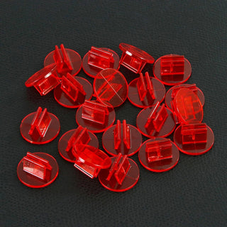 2mm Card Holder Colorful Transparent Plastic Stand 20pcs - Combat Miniatures