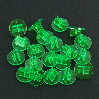2mm Card Holder Colorful Transparent Plastic Stand 20pcs - Combat Miniatures