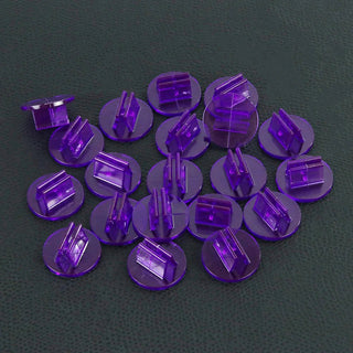 2mm Card Holder Colorful Transparent Plastic Stand 20pcs - Combat Miniatures