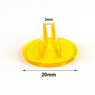2mm Card Holder Colorful Transparent Plastic Stand 20pcs - Combat Miniatures