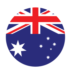 3.5" Austrailian Flag Roundel Combat Label - Combat Miniatures