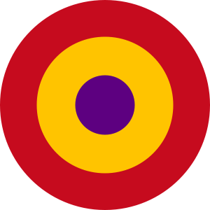 3.5" Republican Spain Airforce Roundel Sticker - Combat Miniatures