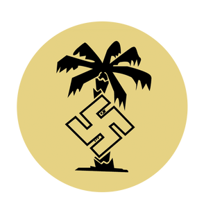 3.5 Round Custom Afrika Korp Flag Roundel Combat Label - Combat Miniatures