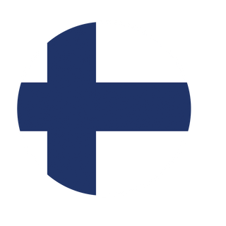 3.5 Round Custom Finnish Flag Roundel Combat Label - Combat Miniatures