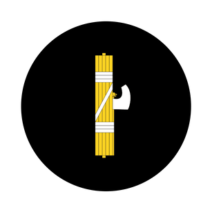 3.5" Round Fascist Italy Flag Roundel Sticker - Combat Miniatures