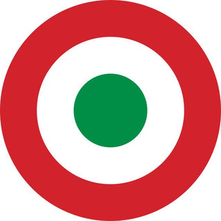 3.5" Round Italian Airforce Roundel Sticker - Combat Miniatures