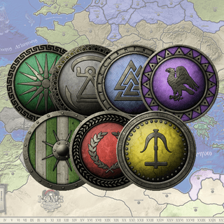 3.5" Round Rome: Rising Empires Box Labels - Combat Miniatures