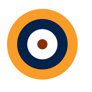 3.5 Round UK Airforce Roundel Combat Label - Combat Miniatures