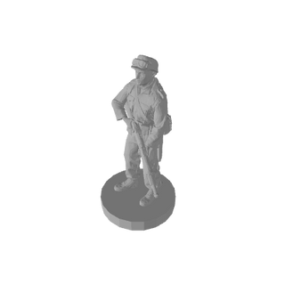 1/72 3D Printed Finnish Soldier in Cap Pose 1 (x10)