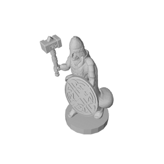 3D Printed 1/72 Mercenary with Hammer (x10) - Combat Miniatures