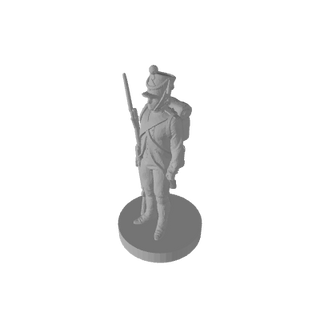 3D Printed 1/72 Napoleonic Russian Musketeer Pose 2 (x10) - Combat Miniatures
