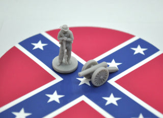 3D Printed 1/72 Scale American Civil War Confederate Soldier (x10) - Combat Miniatures