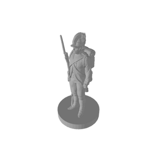 3D Printed 1/72 Scale Napoleonic French Fusiliers Pose 1 (x10) - Combat Miniatures