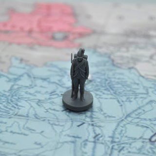 3D Printed 1/72 Scale Napoleonic French Fusiliers Pose 1 (x10) - Combat Miniatures