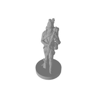 3D Printed 1/72 Scale Napoleonic French Fusiliers Pose 2 (x10) - Combat Miniatures