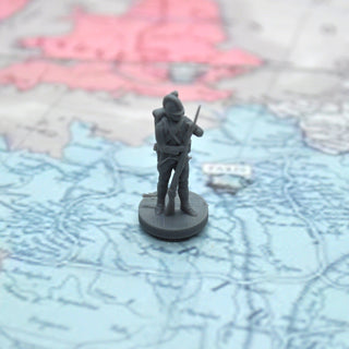 3D Printed 1/72 Scale Napoleonic French Fusiliers Pose 2 (x10) - Combat Miniatures