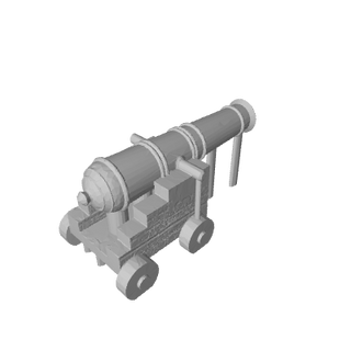 3D Printed 18th Century Naval Canon (x10) - Combat Miniatures
