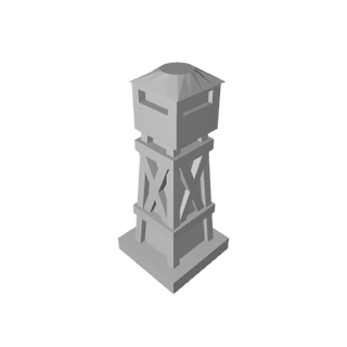 3D Printed Airfield Tower - Combat Miniatures