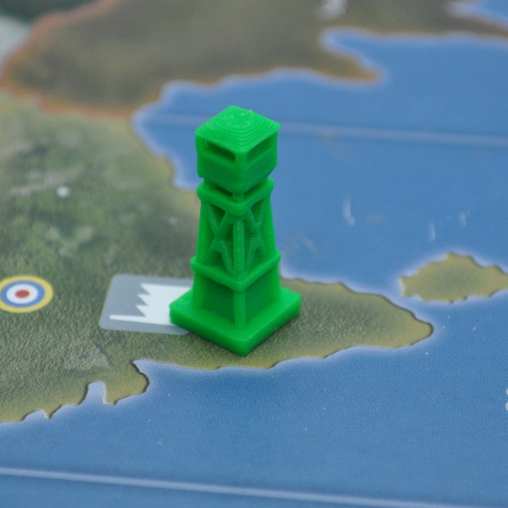 3D Printed Airfield Tower - Combat Miniatures