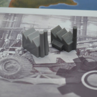 3D Printed Axis & Allies Out of Box Industrial Complex (x10) - Combat Miniatures