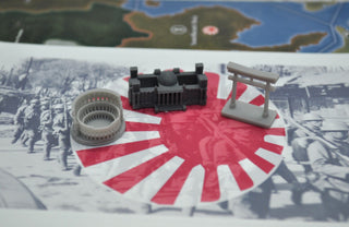 3D Printed Axis Capitals & Victory City Marker Set | Reichstag, Shrine Gate & Roman Coliseum - Combat Miniatures