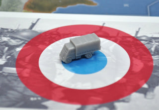 3D Printed French Renault AGR Truck with Cover (x10) - Combat Miniatures