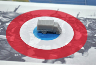 3D Printed French Renault AGR Truck with Cover (x10) - Combat Miniatures