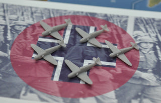 3D Printed German Messerschmitt BF - 109 Fighter (x10) - Combat Miniatures