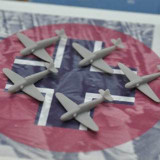 3D Printed German Messerschmitt BF - 109 Fighter (x10) - Combat Miniatures