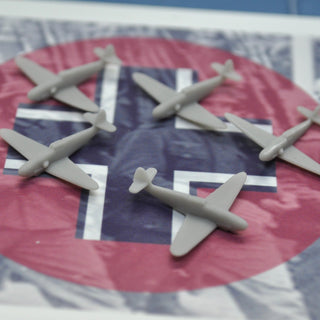 3D Printed German Messerschmitt BF - 109 Fighter (x10) - Combat Miniatures