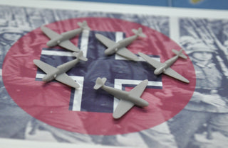 3D Printed German Messerschmitt BF - 109 Fighter (x10) - Combat Miniatures