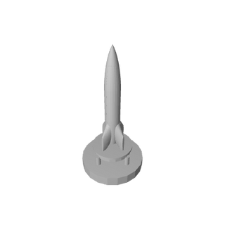 3D Printed German V2 Rocket (x10) - Combat Miniatures