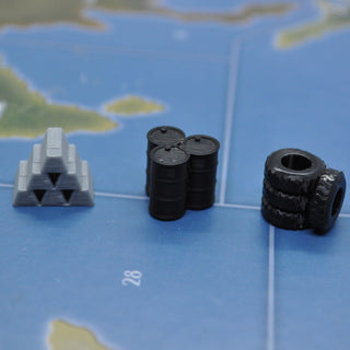 3D Printed Iron/Gold/Silver Ingots (x10) - Combat Miniatures