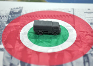 3D Printed Italian Fiat 626 Truck with Cover (x10) - Combat Miniatures