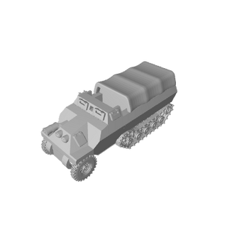 3D Printed Japanese Type 1 Ho - Ha with Cover (x10) - Combat Miniatures