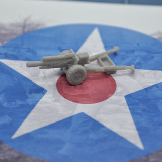 3D Printed M101A1 US Howitzer (x10) - Combat Miniatures