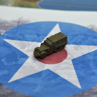 3D Printed M3 GMC Half Track with Cover (x10) - Combat Miniatures