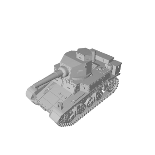 3D Printed M3A3 Stuart Tank (x10) - Combat Miniatures