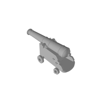 3D Printed Naval Artillery in the Age of Sail (x10) - Combat Miniatures