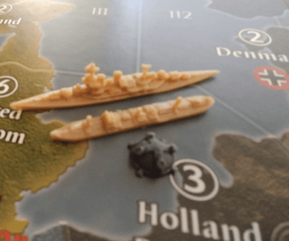 3D Printed Naval Mines (x5) - Combat Miniatures