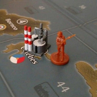 3D Printed Oil Refinery Marker (x10) - Combat Miniatures