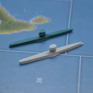 3D Printed Out of Box Axis & Allies 1914 Submarine (x10) - Combat Miniatures