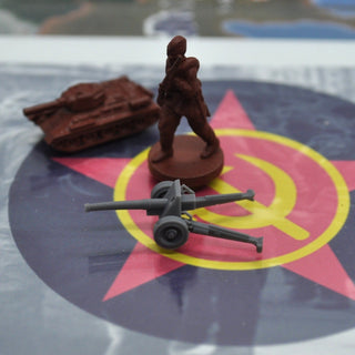 3D Printed Russian M42 45mm Anti - Tank (x10) - Combat Miniatures