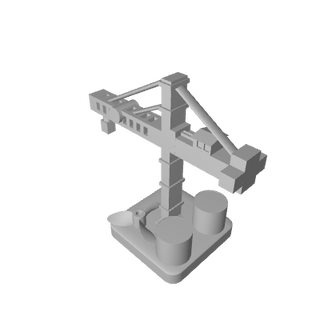 3D Printed Shipyard Crane (x10) - Combat Miniatures