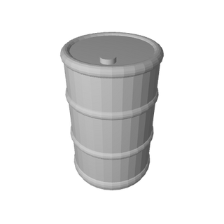 3D Printed Single Oil Drum/ Oil Resource Marker (x10) - Combat Miniatures