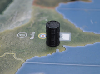 3D Printed Single Oil Drum/ Oil Resource Marker (x10) - Combat Miniatures