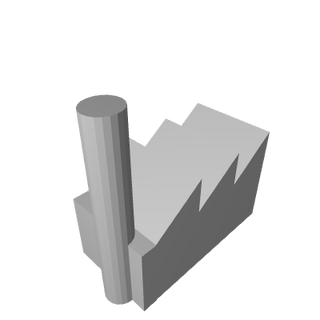 3D Printed Single Stack Industrial Complex (x10) - Combat Miniatures